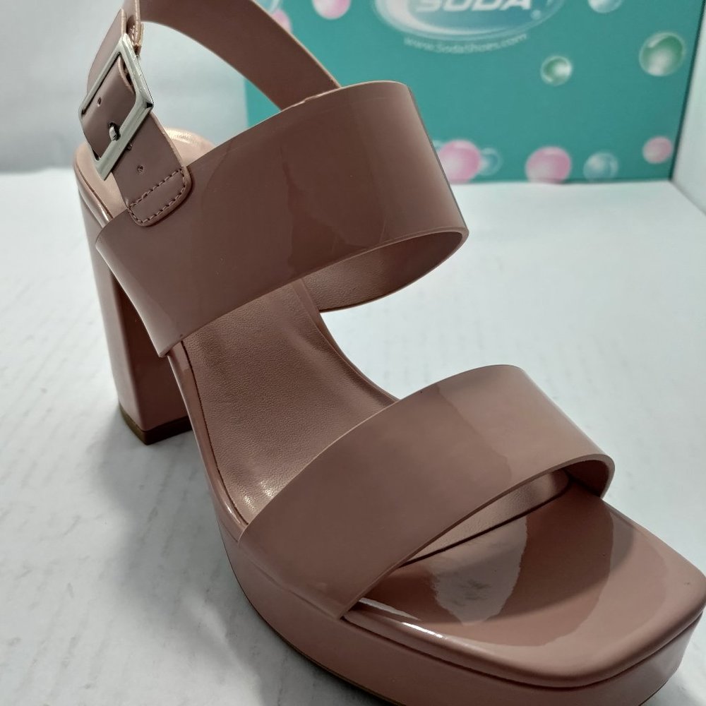 JAYLEN Mid Platform Heel Sandal Light Mauve